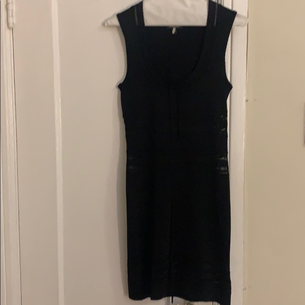 Bebe black bodycon dress